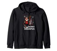 Scary Santa Claus Merry Krampus Noche Navidad Krampusnacht Sudadera con Capucha