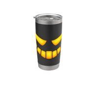 Scary Spooky Jack O Lantern Face Pumpkin Halloween Men Boys Vaso térmico de acero inoxidable de doble pared