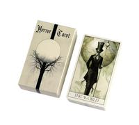 Scary Tarot Cards, Themed Board Game, Mysterious Adivination Set, Spooky Family Gathering Entertainment, Creepy Beginner Spiritual Practice Tool, Card Gear for Men, Women, Clubs, 10,3 x 6,0 cm