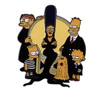 Scary TV Family Halloween Mashup Treehouse Horror Animated Cartoon Comedia TV Show Animation Funny Humor Broma 4.1 cm Esmalte Pin Insignia, 1.5 Inches, Esmalte, Esmalte