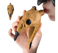 Scary Whistle - Novelty Horror Prank Toy Crow Design | Survival Whistle Sound Effect Gadget for Outdoor Adventures, Haunted House Events or Fun Halloween Party, 5.59x5.59x3.43in