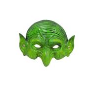 Scary Witch Mask with Elastic Band Green Face Goblin Elf Ears Cosplay Fancy Costume Mask Horror Halloween Masks Carnival Dress Up Themed Party Prank Stage Props