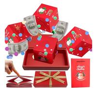 Scatola Natale Rimbalzante Piegevole DIY Regalini Forniture Raduni Festivi Famiglia Amici Insegnanti Divertente Accessorio Decorativo Creativo | per Festa Natale Casa Evento Sociale