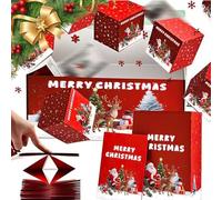 Scatola Sorpresa, Scatola Di Un'esplosione Sorpresa, 10 Pezzi Scatola Di Distributore D'argento Scatola Di Natale Rebondissant, Per L'anniversario, Natale, Anniversario (#B)