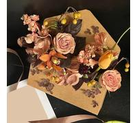 Scatole Floreali Per Composizioni - Buste Di Carta Pieghevoli | 5 Pezzi Scatole Busta Bouquet Per Fiori Per Donne, Amici, Amanti, Feste, Compleanni, San, Riunioni, Progetti DIY