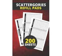 Scattergories Refill Pads: 200 Scattergories game Record Keeper Sheets - Scattegories Refill List Cards