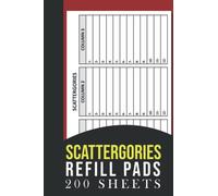 Scattergories Refill Pads: Paper Score Sheets for Playing the Scattergories Game
