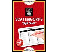 Scattergories Refill Sheets: 150 Pages to Track Scores | Easy Game Tracking for Family & Friends | Record Rounds with Simple Score Pads