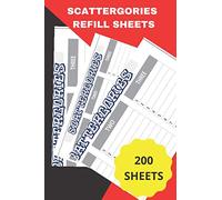 Scattergories Refill Sheets: 200 Paper Sheets Scattergories in Handy Size 6x9 inch