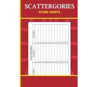 Scattergories Score Sheets: Large print scorekeeping score pages for Scattergories - 108 Pages, 6"x9" Inches
