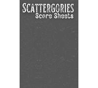 Scattergories Score Sheets: Paper Sheets for Playing Scattergories Board Game