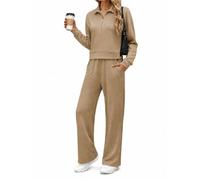SCBFDI Conjunto Deportivo Mujer Gimnasio Chandal Completo con Cuello Vuelto | Conjunto de Sudadera con Cremallera y Pantalones Otoño e Invierno, para Gimnasio, Yoga, Ocio y Viajes