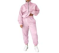 SCBFDI Ropa de Mujer Talla Grande Invierno Conjunto con Sudadera y Pantalón | Conjunto Deportivo Completo para Gimnasio y Tiempo Libre, Manga Larga, Ideal para Vacaciones