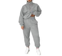 SCBFDI Ropa de Mujer Talla Grande Invierno Conjunto con Sudadera y Pantalón | Conjunto Deportivo Completo para Gimnasio y Tiempo Libre, Manga Larga, Ideal para Vacaciones