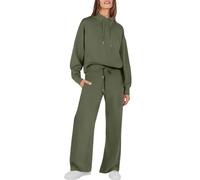 SCBFDI Ropa Deportiva Mujer Otoño Chándal Elegante Conjunto de Gimnasio | Casual y Deportivo Completo y Suave, Holgado, Ideal para Oficina, Gimnasio y Tiempo Libre, Cómodo