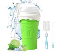 SCBOY Slushy maker cup,Maquina de granizados de silicona,Cuchara pajita 2 en 1 con cepillo para tazas,Para hacer granizado