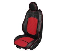 SCBSTKBGGW Coche Juego Fundas Asiento para Mini para Cooper para F55 5 Puertas para F56 para Hatchback 2019-2023 Funda Cojín Protectora Asiento Coche Personalizada(Black Red 4pcs,Front)