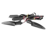 SCBSTKBGGW Luz Señal Giro Moto para Triumph para Daytona 675 para Tiger 800 Motocicleta Luz Direccional Delantera LED De Flujo Lateral Lámpara 12 V Funcionamiento