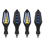 SCBSTKBGGW Luz Señal Giro Moto para Yamaha MT 07-09 TMAX 500 530 Flechas De Motocicleta Luz LED Intermitente Secuencial Luces Intermitentes Flujo Continuo(4pcs Blue)