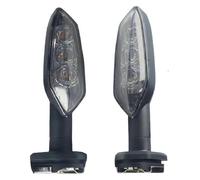 SCBSTKBGGW Luz Señal Giro Moto para Yamaha YZF R15 R25 R3 R125 MT-25 MT-03 MT15 MT-15 para M-Slaz 150 Indicadores De Señal Giro Motocicleta Luz Funcionamiento(Smoked2pcs)