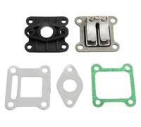 SCBSTKBGGW para 2 Tiempos 47 CC 49 Quad ATV Moto Cross Kart Carburador Tubo Admisión Válvula Láminas Colector Kit Reparación Carburador
