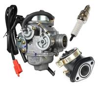 SCBSTKBGGW para GY6 125cc 150cc para Scooter ATV Motocicleta Carburador 24mm Estrangulador Piezas De Repuesto Kit Reparación Carburador