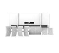 SCBTGKLN Deflector Aire Acondicionado, Independiente, Ajustable, Mini Deflector de Aire Split, Desviador Aire Acondicionado, Dirección del Viento Ajustable en 8 direcciones