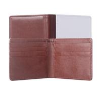 SCCFMM 10 carteras de sublimación de color marrón para hombres, tarjetero, regalos, carteras, transferencia de calor, impresión por sublimación, manualidades, para el día del padre