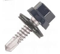 SCELL-IT - Tornillo de acero para coser (diámetro de 6,3 x 22 mm-TH12-Bleu gris RAL5008, bolsa de 100-ZTCR-63022-5008)