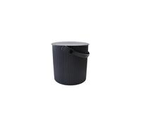 Sceltevie Mini Cubo Negro Rectangular 4L con Tapa de Plástico