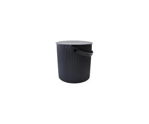Sceltevie Mini Cubo Negro Rectangular 4L con Tapa de Plástico