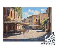 Scène de Rue italienne || Puzzles Amusants En Famille 38x26cm/1000pcs Adultes