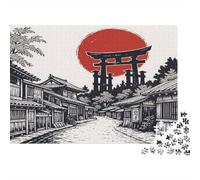 Scène de Rue japonaise 38x26cm/1000pcs Puzzles Adaptés Aux Adultes Et Aux Personnes Âgées De 14 ANS Et Plus