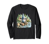 Scene Fishing Accessories For Gnome Lovers And Fishing Dad Manga Larga