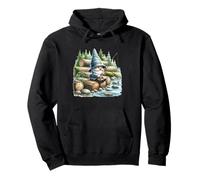 Scene Fishing Accessories For Gnome Lovers And Fishing Dad Sudadera con Capucha