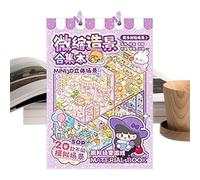 Scene in adesivi per Adulti, Materiali Creative Divertiti A Tema cartone Animato - adesivi 3D e Libro di Scene in Miniatura, per Bambini Adulti progetti Artstici Di Journaling Scuola