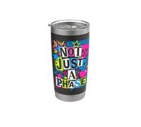 Scenecore - No solo una fase Emo Y2K 2000s Alt Mall Goth Vaso térmico de acero inoxidable de doble pared