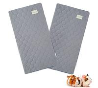 Scenereal Guinea Pig Juego de 2 fundas de forro polar lavables para orina de conejillo de indias ropa de cama a prueba de fugas almohadilla de orina de absorción de agua fuerte para animales pequeños
