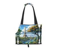 Scenery of Paris - Bolsa transportadora para cachorros, mascotas, perros, perros pequeños, gatos y conejos