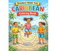 Scenes from the Caribbean: Coloring Book