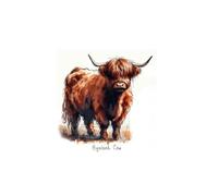 SCENES OF SCOTLAND HIGHLAND COW MINI NOTEBOOK: Pocket size, lined paper notepad for work, school, home or gifts
