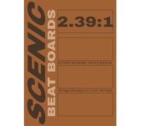 SCENIC 2.39:1 Beat Boards Storyboard Notebook 8.5x11.69 inches, 180 Pages (90 sheets), 360 Panels