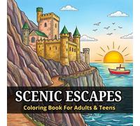 Scenic Escapes: Easy Coloring Book for Adults and Teens Featuring Simple Nature Scenes, Serene Landscapes, and Outdoor Adventures for Relaxation and Stress Relief