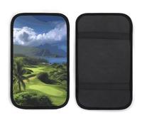 Scenic Hawaii - Cojín para pasamanos de coche, suave, cómodo, antideslizante, de neopreno, decoración universal, funda de consola central para la mayoría de coches, camiones y SUV