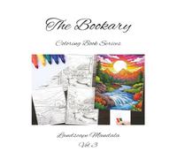 Scenic Mandala Landscapes - Volume 3: Peaceful Views of Mountains, Rivers & Structures (The Bookary Coloring Book Series:)
