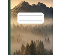Scenic Mountain Notebook: Lined Journal with Beautiful Nature Backgrounds: Perfect for Writing, Journaling, or Note-Taking