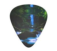 Scenic Mountain - Púas de guitarra de cascada clásicas, triangulares, bajo, acústica y eléctrica, para guitarristas, 12 piezas