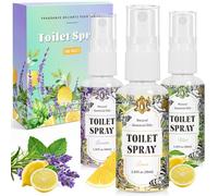 Scent-Hi Bloqueador de Olores WC, Spray Ambientador, Limón, Menta, Lavanda, 30ml x 3 Ambientador Hogar, Frescura duradera, Ideal para Coche, Armario, Aseo