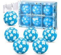 Scent-Hi Bolas desodorizantes para zapatillas, desodorante para zapatos, bolsas de deporte, paquete de 6 bolas desodorizantes, también para el hogar, taquillas, simple Twistlock - Lino