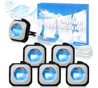 Scent-Hi Car Ambientador Coche, Lino Clips para Ambientadores de Coche, Elimina y Previene los Malos Olores de tu Coche, Pack 6 Unidades (6 x 4 ml)